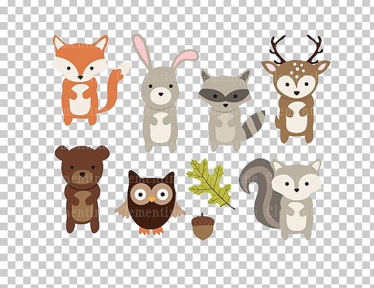 Paper Woodland Animal PNG, Clipart, Animal, Animals, Autumn Leaves, Banana Leaves, Bear Free PNG Download