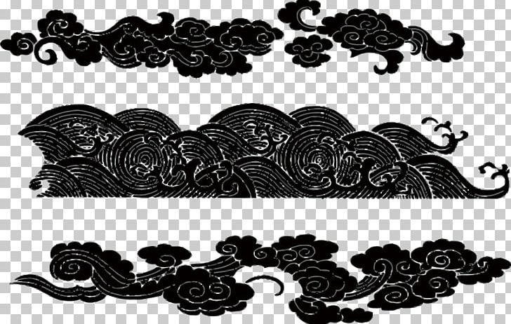 China Cloud Motif PNG, Clipart, Art, Black, Black And White, Blue Sky And White Clouds, Cartoon Cloud Free PNG Download