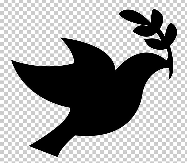 Doves As Symbols Peace Symbols Columbidae PNG, Clipart, Beak, Bird, Black And White, Branch, Columbidae Free PNG Download