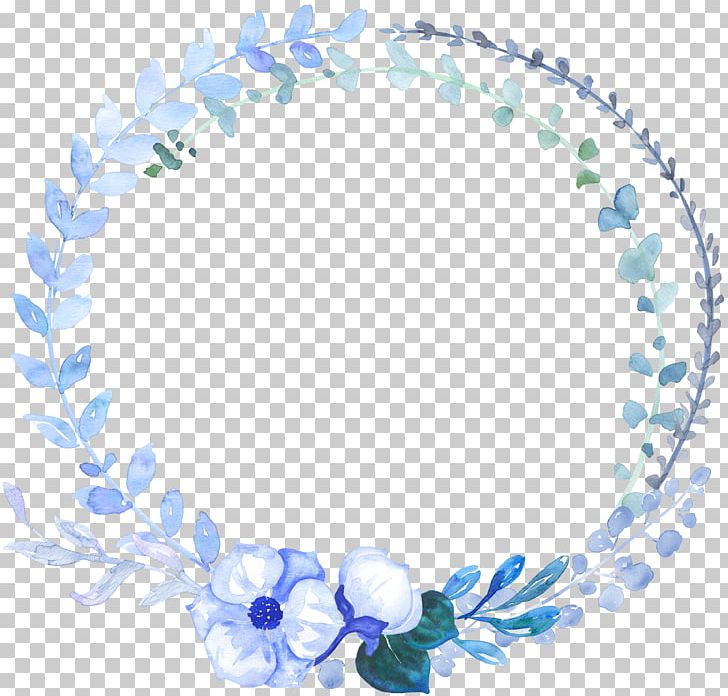 Blue Flower Watercolor Painting PNG, Clipart, Blue, Blue Background, Blue Flower, Blue Flowers, Circle Free PNG Download