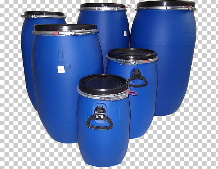 Plastic Drum High-density Polyethylene Barrel PNG, Clipart, Barrel, Cobalt Blue, Container, Cylinder, Drum Free PNG Download