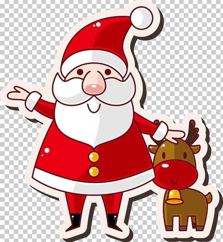 Santa Claus Cartoon New Year Christmas Card PNG, Clipart, Cartoon, Cartoon Character, Cartoon Eyes, Christmas Card, Christmas Decoration Free PNG Download