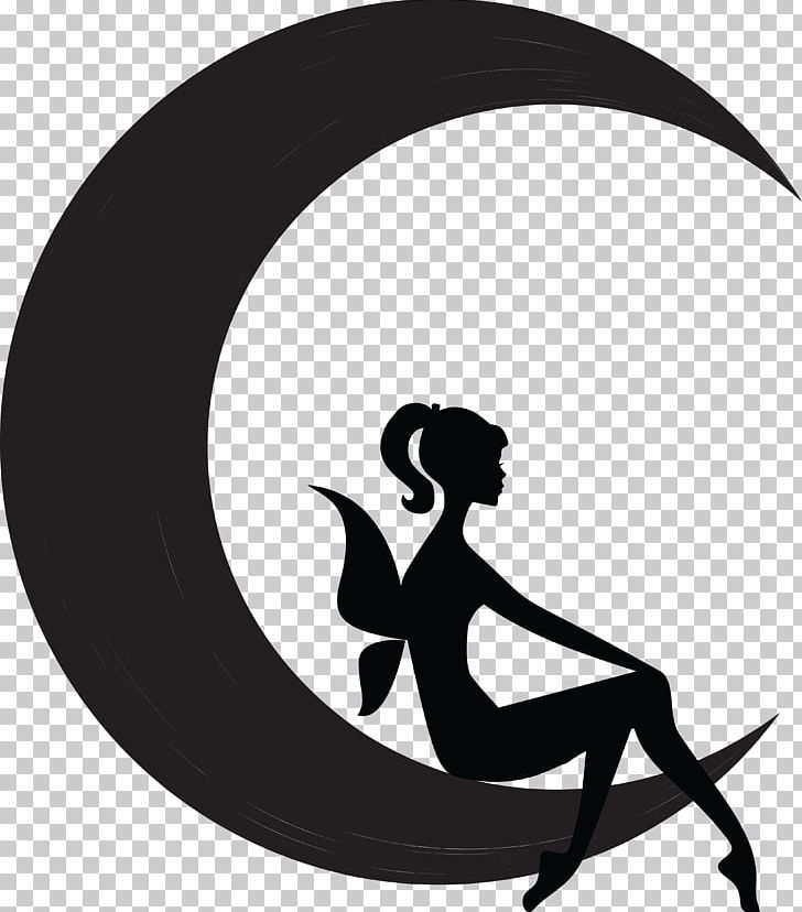 Fairy Moon Silhouette Flower Fairies PNG, Clipart, Black And White, Black Moon, Blue Moon, Cdr, Cicely Mary Barker Free PNG Download