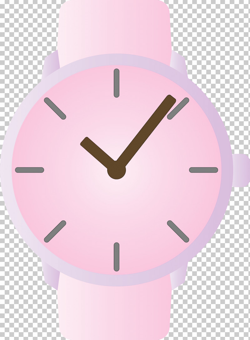 Analog Watch Pink White Watch Purple PNG, Clipart, Analog Watch, Clock, Material Property, Pink, Purple Free PNG Download