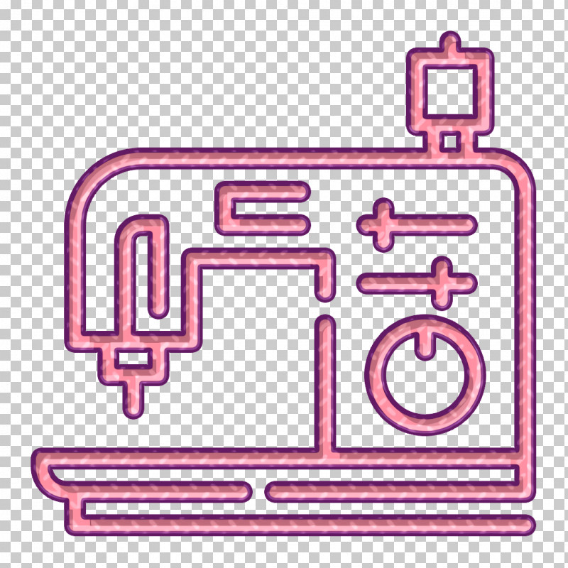 Labor Icon Sew Icon Sewing Machine Icon PNG, Clipart, Labor Icon, Line, Pink, Rectangle, Sew Icon Free PNG Download