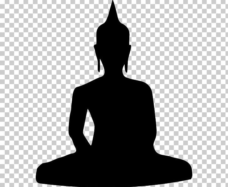 Buddhism Meditation Silhouette PNG, Clipart, Black And White, Buddharupa, Buddhism, Buddhist Meditation, Drawing Free PNG Download