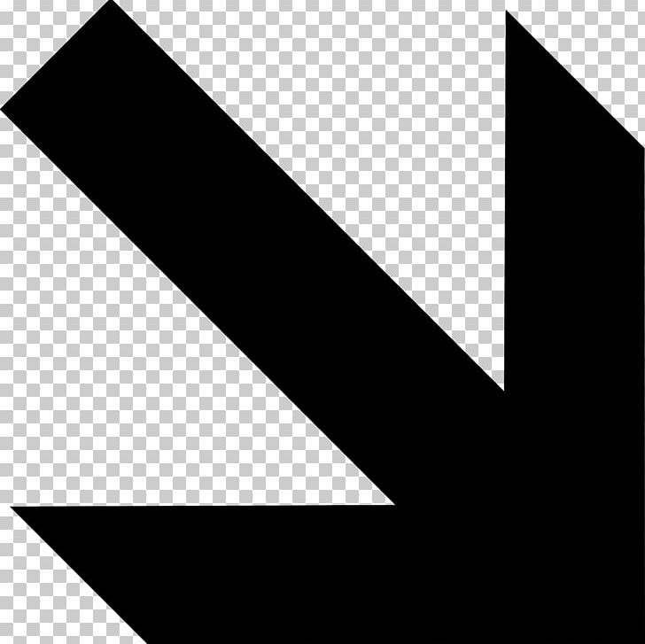 Arrow Computer Icons South PNG, Clipart, Angle, Arrow, Black, Black And White, Brand Free PNG Download