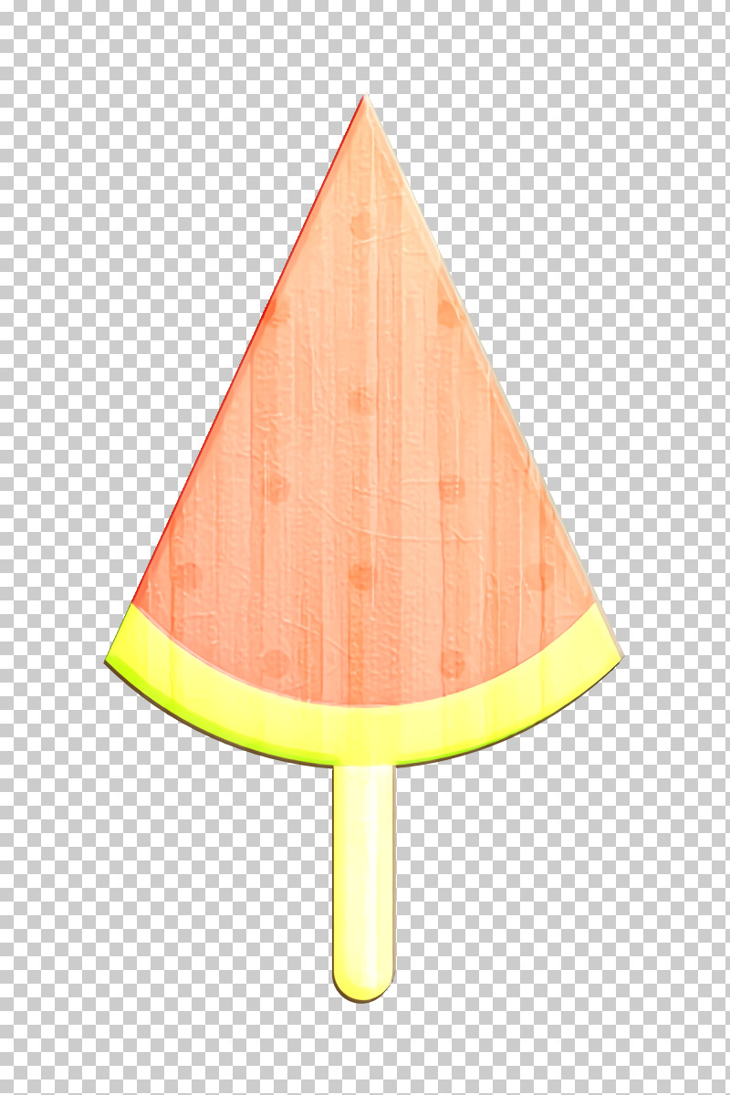 Watermelon Icon Ice Cream Icon PNG, Clipart, Cone, Ice Cream Icon, Peach, Sign, Triangle Free PNG Download