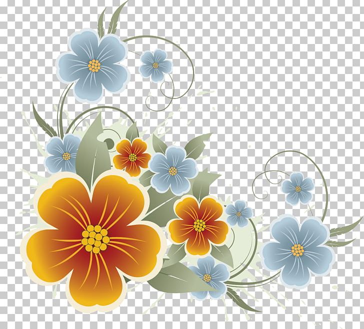 Flower Floral Design PNG, Clipart, Blue, Computer Wallpaper, Daisy, Drawing, Encapsulated Postscript Free PNG Download