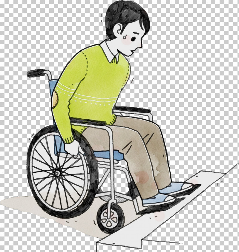 Wheelchair Cartoon Sitting Chair Health PNG, Clipart, Beautym, Behavior, Bicycle, Cartoon, Chair Free PNG Download