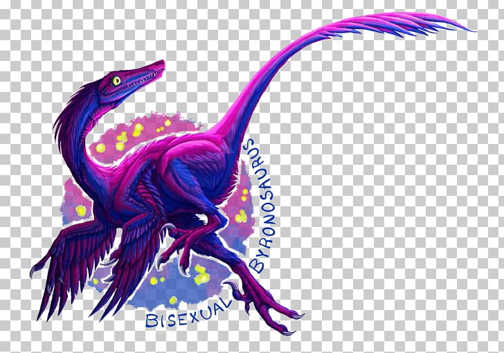 Byronosaurus Dinosaur Bisexuality Bisexual Pride Flag Stegosaurus PNG, Clipart, Bisexuality, Dinosaur, Dragon, Fantasy, Fictional Character Free PNG Download