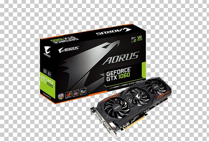 Graphics Cards & Video Adapters NVIDIA GeForce GTX 1060 英伟达精视GTX GDDR5 SDRAM PNG, Clipart, Aorus, Cable, Computer, Electronic Device, Electronics Accessory Free PNG Download