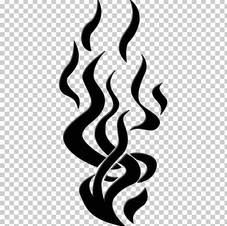 flames clip art black and white