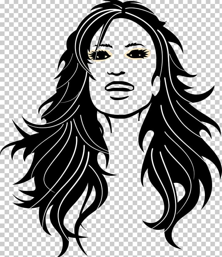 Long Hair Woman Beauty Parlour PNG, Clipart, Black, Black Hair, Cartoon, Chinese Style, Face Free PNG Download