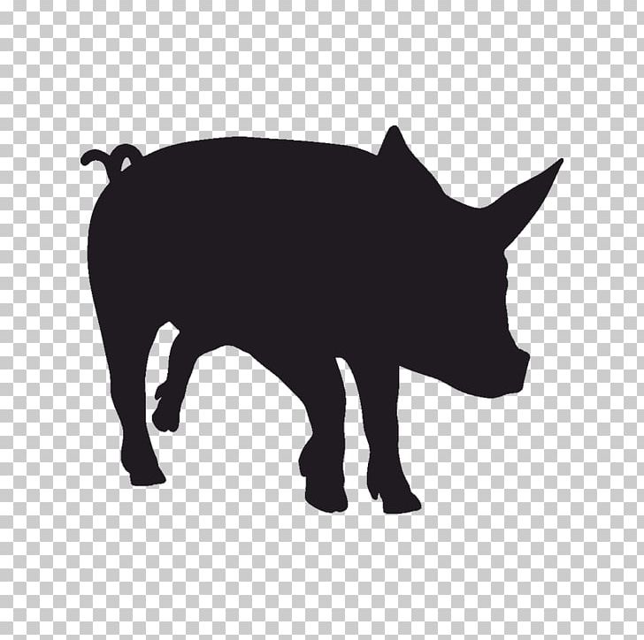 Miniature Pig Decal Silhouette Piglet PNG, Clipart, Animal, Animals, Black, Black And White, Cattle Like Mammal Free PNG Download