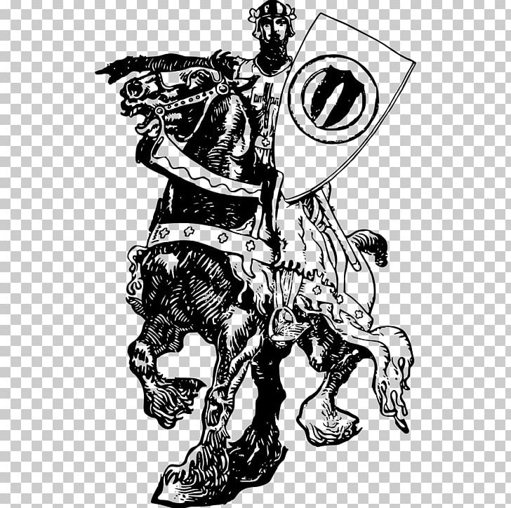 Horse Knight PNG, Clipart, Animals, Art, Black And White, Comics Artist, Costume Design Free PNG Download