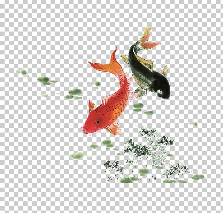 Koi Ink Wash Painting Watercolor Painting Fish PNG, Clipart, Art, Carp, Common Carp, Fauna, Fish Free PNG Download