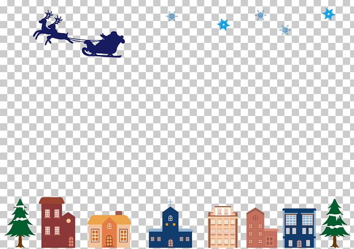 Santa City Skyline Frame PNG, Clipart, Area, Brand, Christmas Day, Christmas Tree, Clef Free PNG Download