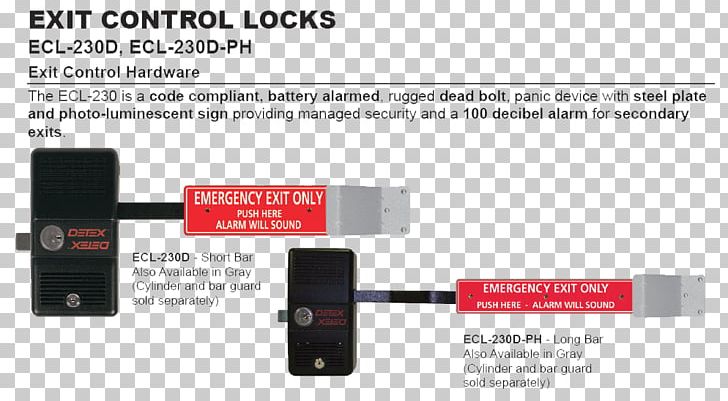 Detex Corporation Exit Control Lock Emergency Exit Dead Bolt PNG, Clipart, Alarm Clocks, Alarm Device, Code, Dead Bolt, Door Free PNG Download