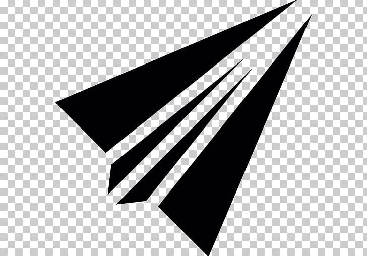 Airplane Paper Plane Logo Computer Icons PNG, Clipart, Airplane, Angle, Black, Black And White, Brand Free PNG Download