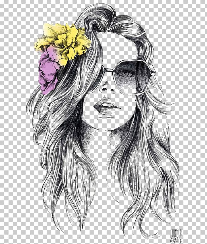 Drawing Watercolor Painting Fashion Illustration Sketch PNG, Clipart, Art Museum, Beautiful, Beauty, Beauty Salon, Black Hair Free PNG Download