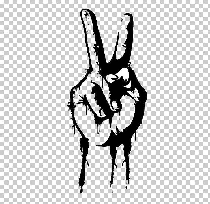 V Sign Drawing Peace Symbols Hand Black And White PNG, Clipart, Arm, Art, Black, Fictional Character, Finger Free PNG Download