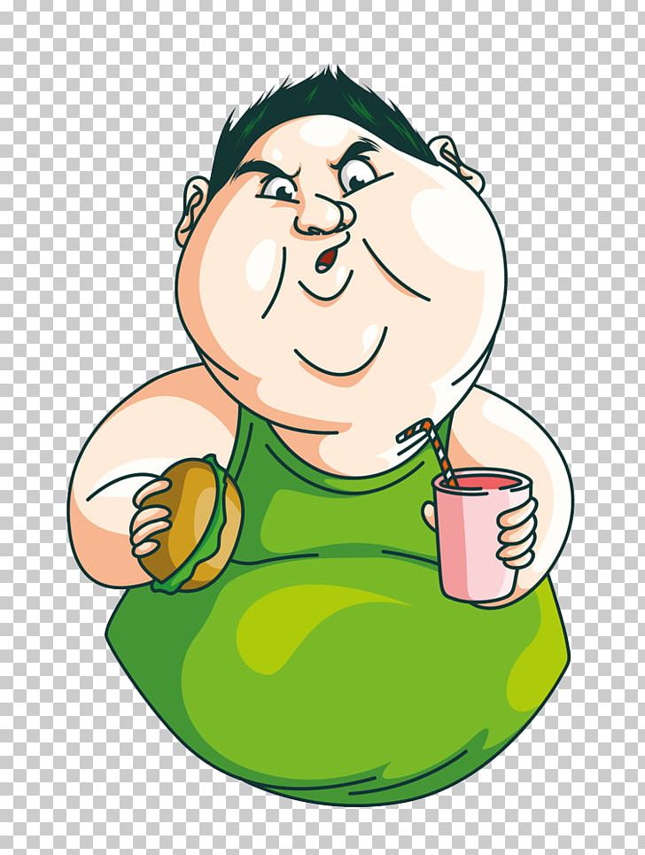 obese children cartoon