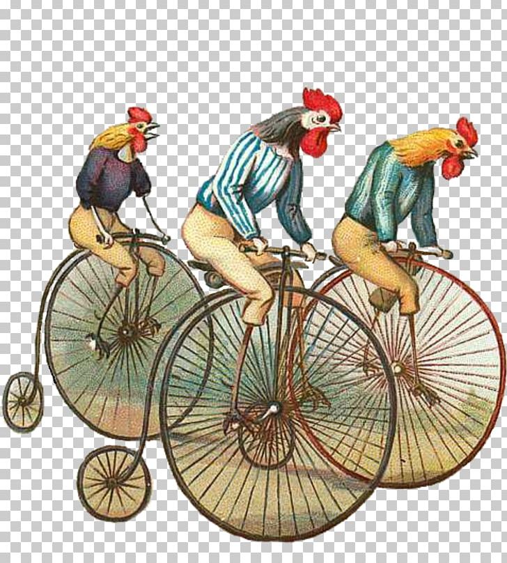 T-shirt Chicken Bicycle Cycling Penny-farthing PNG, Clipart, Bicycle, Bicycle Accessory, Bicycle Part, Bicycle Wheel, Chicken Free PNG Download