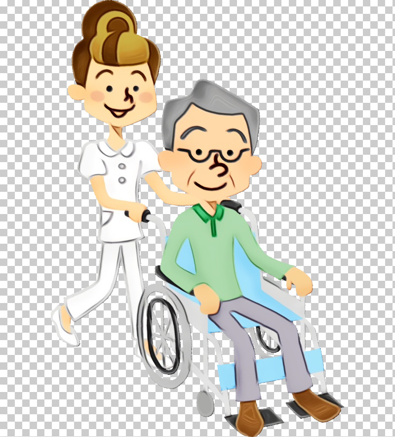 Cartoon Wheelchair Sharing Vehicle Child Png, Clipart, Cartoon, Child 