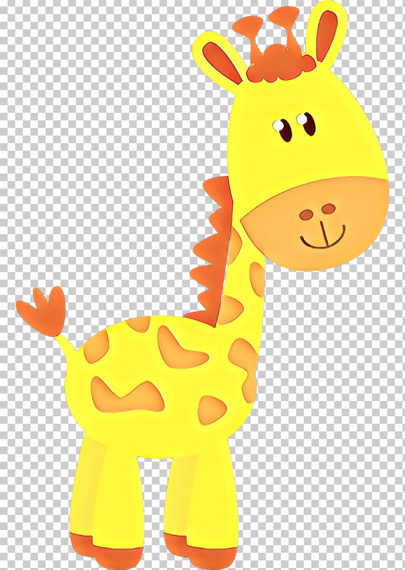 Giraffe Giraffidae Cartoon Yellow Toy PNG, Clipart, Animal Figure, Cartoon, Giraffe, Giraffidae, Stuffed Toy Free PNG Download