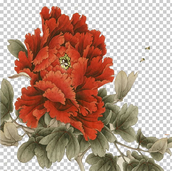 China Peony Paintbrush Art The Painting PNG, Clipart, Afterglow, Annual Plant, Artificial Flower, Blog, Chinese Free PNG Download