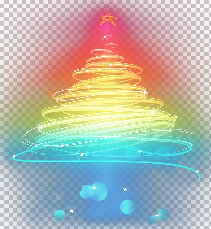 Christmas Tree Santa Claus PNG, Clipart, Atmosphere, Christmas Decoration, Christmas Frame, Christmas Lights, Computer Wallpaper Free PNG Download