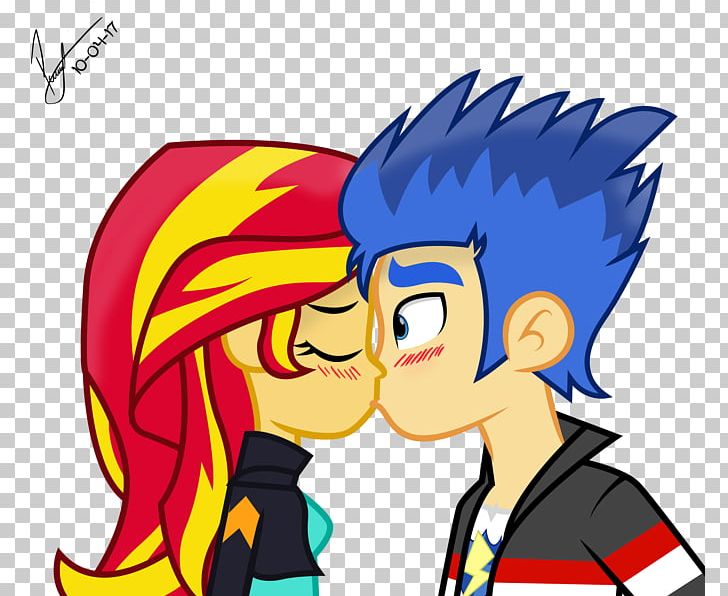 Sunset Shimmer Twilight Sparkle Flash Sentry My Little Pony: Equestria Girls Kiss PNG, Clipart, Absurd, Anime, Art, Boy, Cartoon Free PNG Download