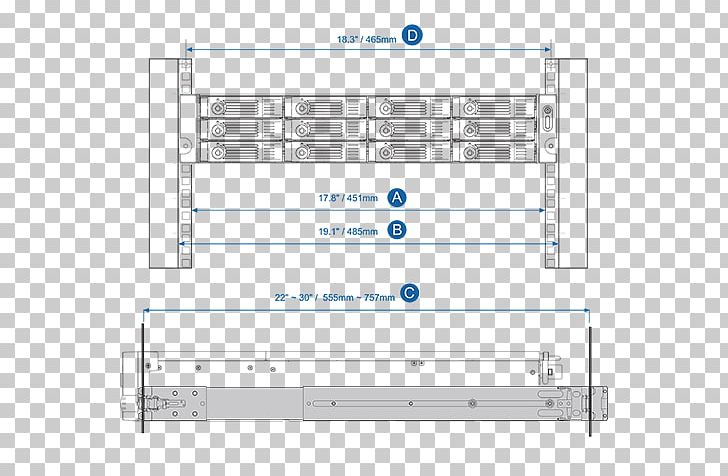 QNAP 2U RAIL Kit Einbauschienen RAIL-B02 19-inch Rack QNAP Systems PNG, Clipart, 19inch Rack, Angle, Area, Computer Servers, Diagram Free PNG Download