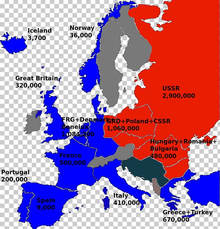 nato map cold war