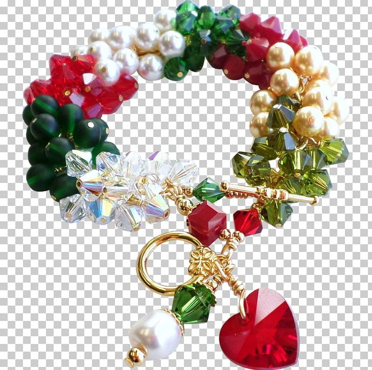 Bracelet Jewellery Pearl Gemstone Bead PNG, Clipart, Bead, Bracelet, Charm Bracelet, Christmas, Christmas Ornament Free PNG Download