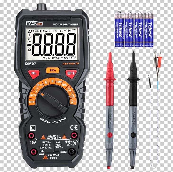 Digital Multimeter True RMS Converter Electronic Test Equipment Electronics PNG, Clipart, Alternating Current, Ammeter, Backlight, Continuity Test, Count Free PNG Download
