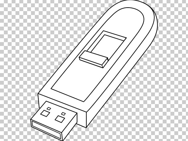 USB Flash Drive PNG, Clipart, Angle, Area, Black, Black And White, Drawing Free PNG Download