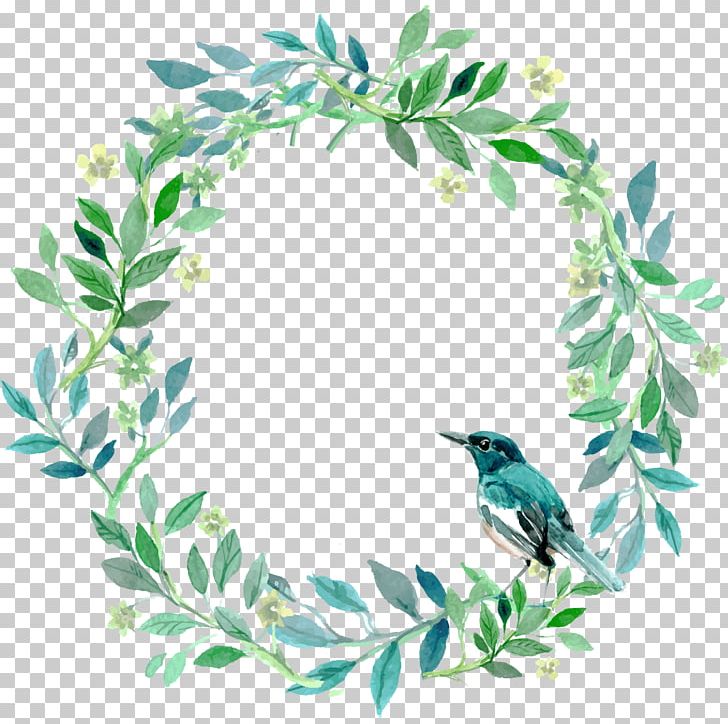 Green And Fresh Grass Ring Bird Decoration Pattern PNG, Clipart, Beak, Bird, Bird Cage, Birdie, Branch Free PNG Download
