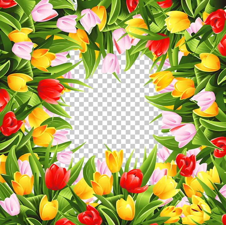 Border Flowers Tulip Stock Photography PNG, Clipart, Annual Plant, Border Flowers, Border Frame, Cartoon, Certificate Border Free PNG Download