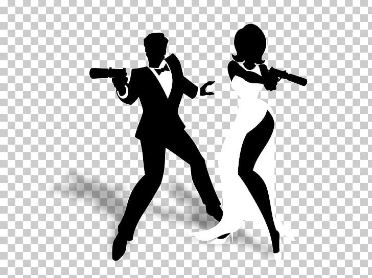 James Bond Theme Gun Barrel Sequence Silhouette PNG, Clipart, Black, Black And White, Drawing, Entertainment, Event Free PNG Download