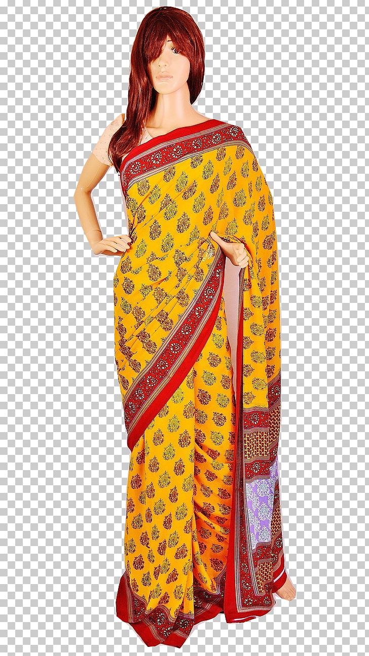 Sari Pattern PNG, Clipart, Clothing, Magenta, Sari, Yellow Free PNG Download