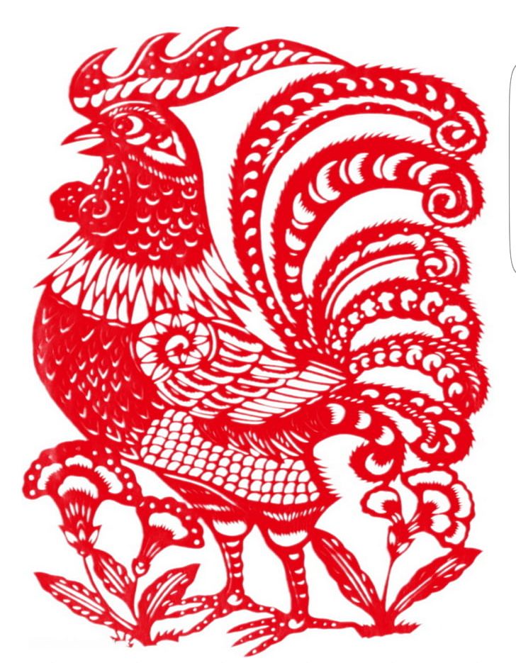 China Chinese Zodiac Rooster Papercutting PNG, Clipart, Art, Beak, Bird, Black, Chicken Free PNG Download