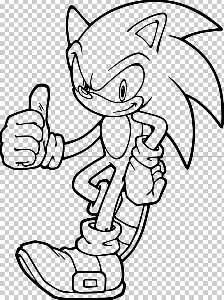 Sonic The Hedgehog Sonic Colors Sonic CD Sonic Generations Coloring Book PNG, Clipart, Arm, Black, Black And White, Cartoon, Color Free PNG Download