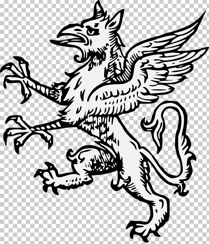 Workes Of Armorie Art Griffin Illustration Heraldry PNG, Clipart, Art, Beak, Bird, Black And White, Carnivoran Free PNG Download