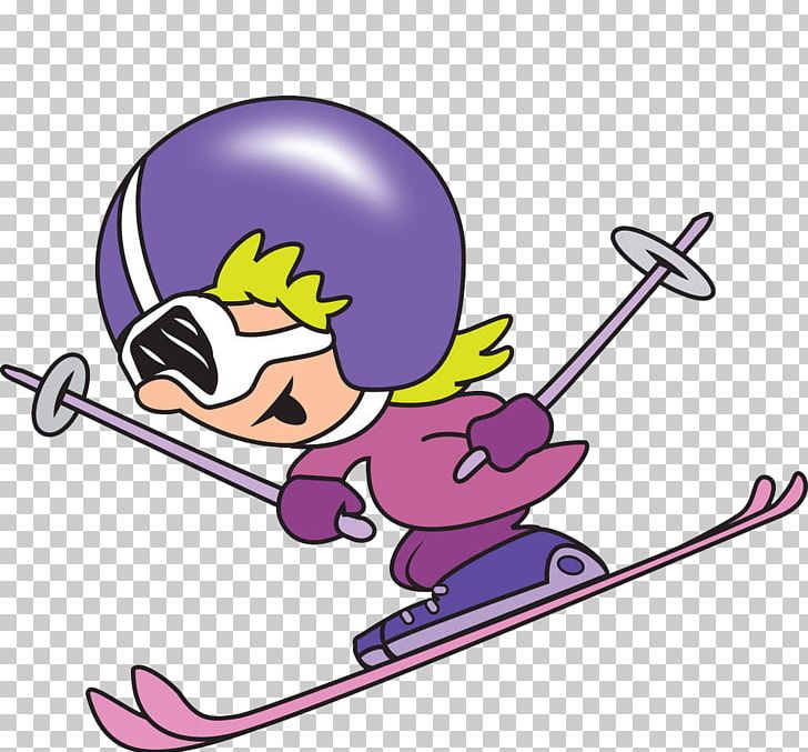 Alpine Skiing Cartoon PNG, Clipart, Board, Boots, Fictional Character, Purple, Royaltyfree Free PNG Download