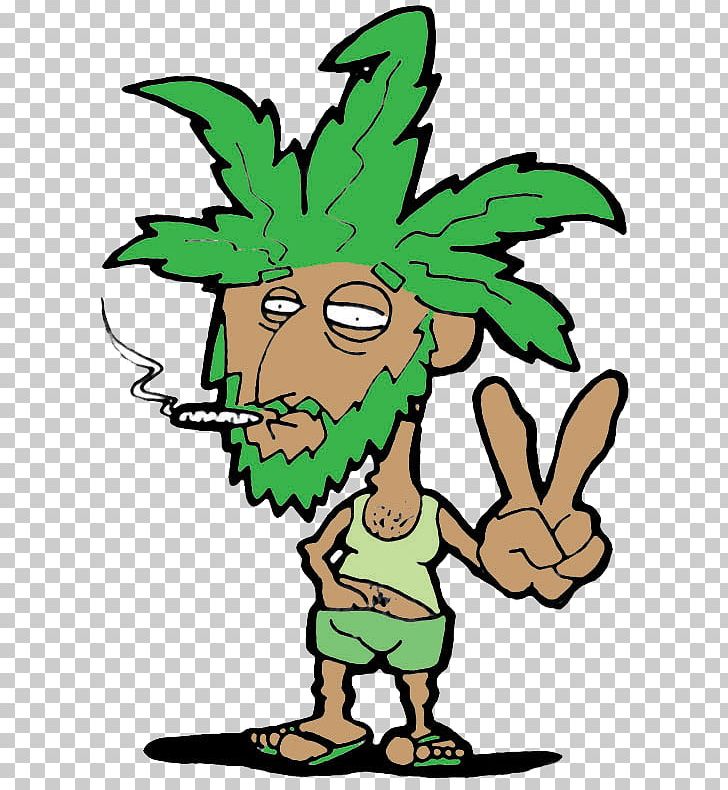 Cartoon Smoking Weed Drawing