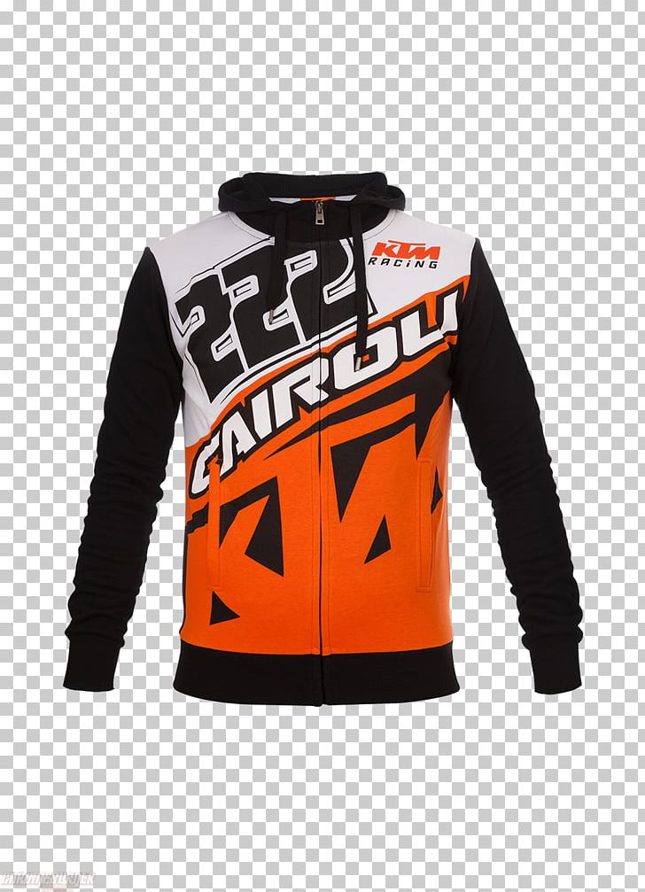 T-shirt KTM MotoGP Racing Manufacturer Team Hoodie 2018 FIM Motocross World Championship PNG, Clipart, Bluza, Brand, Cap, Clothing, Hood Free PNG Download