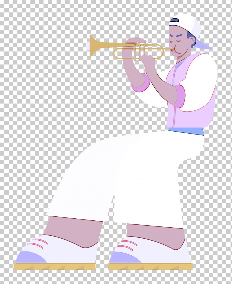 Playing The Trumpet Music PNG, Clipart, Cartoon, Geometry, Lavender, Line, Mathematics Free PNG Download