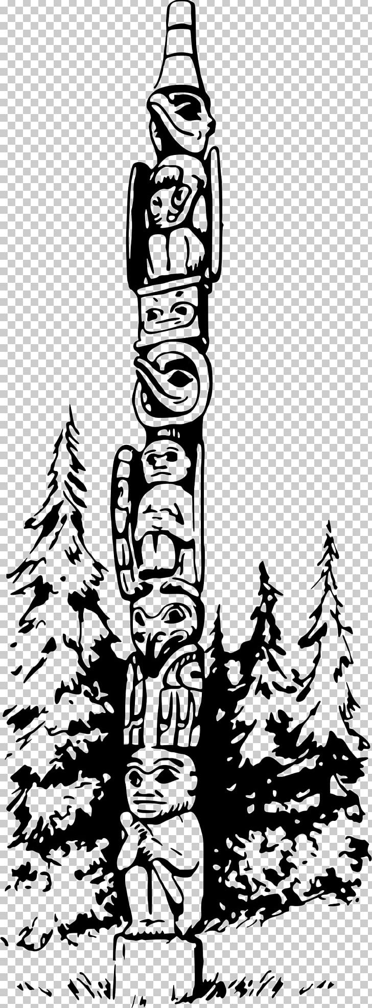 Totem Pole PNG, Clipart, Art, Black And White, Color, Coloring Book, Drawing Free PNG Download
